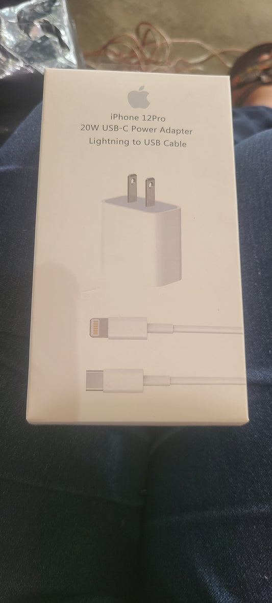 Cargador iPhone 12 pro 20 watt usb_c lightning to usb cable